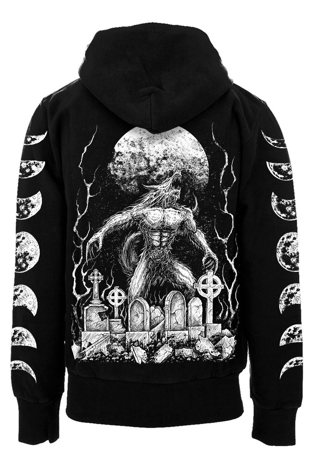 Howl at the Moon Werewolf Hoodie [Zipper or Pullover] - mens outerwear - VampireFreaks - VampireFreaks