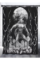 Howl at the Moon Werewolf Shower Curtain - housewares - VampireFreaks - VampireFreaks