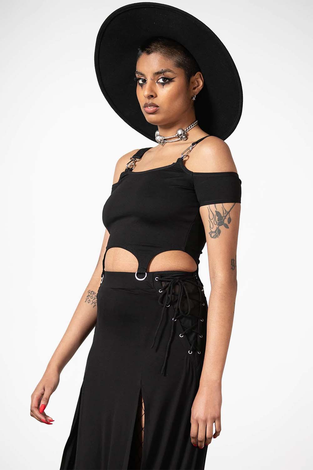 Hurricane Crop Top - womens tops - VampireFreaks - Killstar