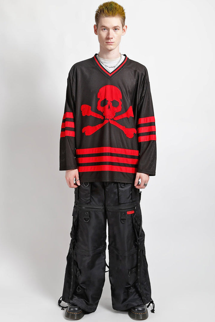 mens black oversized comfy goth pants 