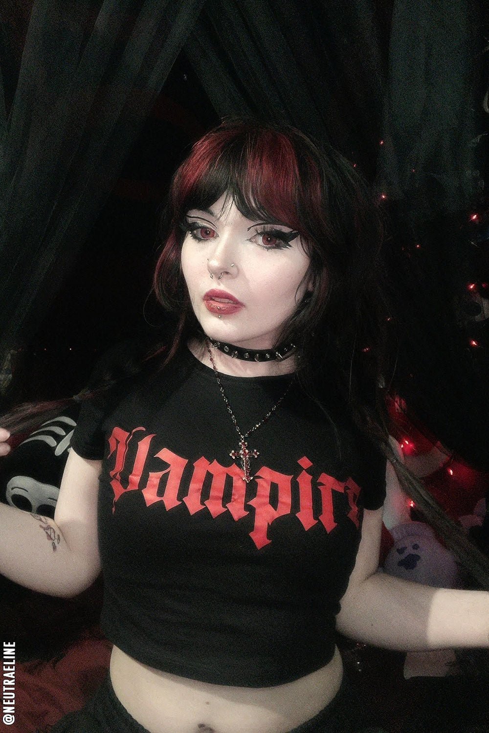 I'm a Vampire Crop Top - womens graphic tees - VampireFreaks - VampireFreaks