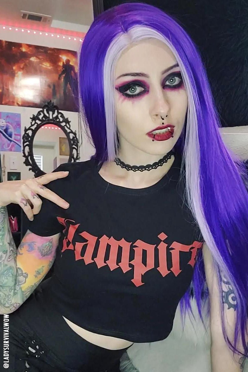 I'm a Vampire Crop Top - womens graphic tees - VampireFreaks - VampireFreaks