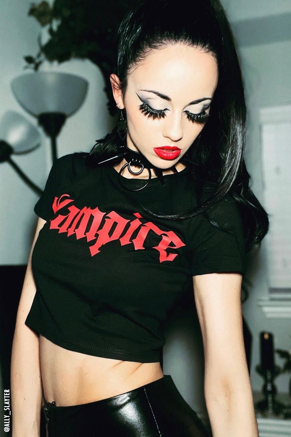 I'm a Vampire Crop Top - womens graphic tees - VampireFreaks - VampireFreaks