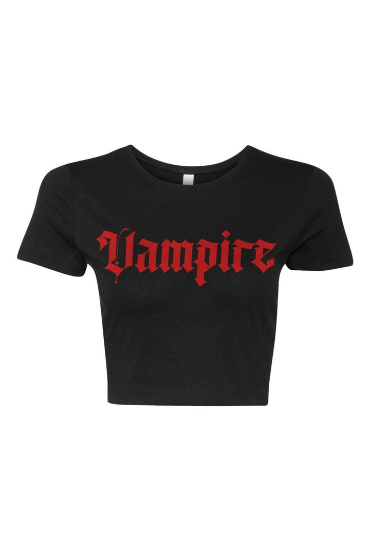 I'm a Vampire Crop Top - womens graphic tees - VampireFreaks - VampireFreaks