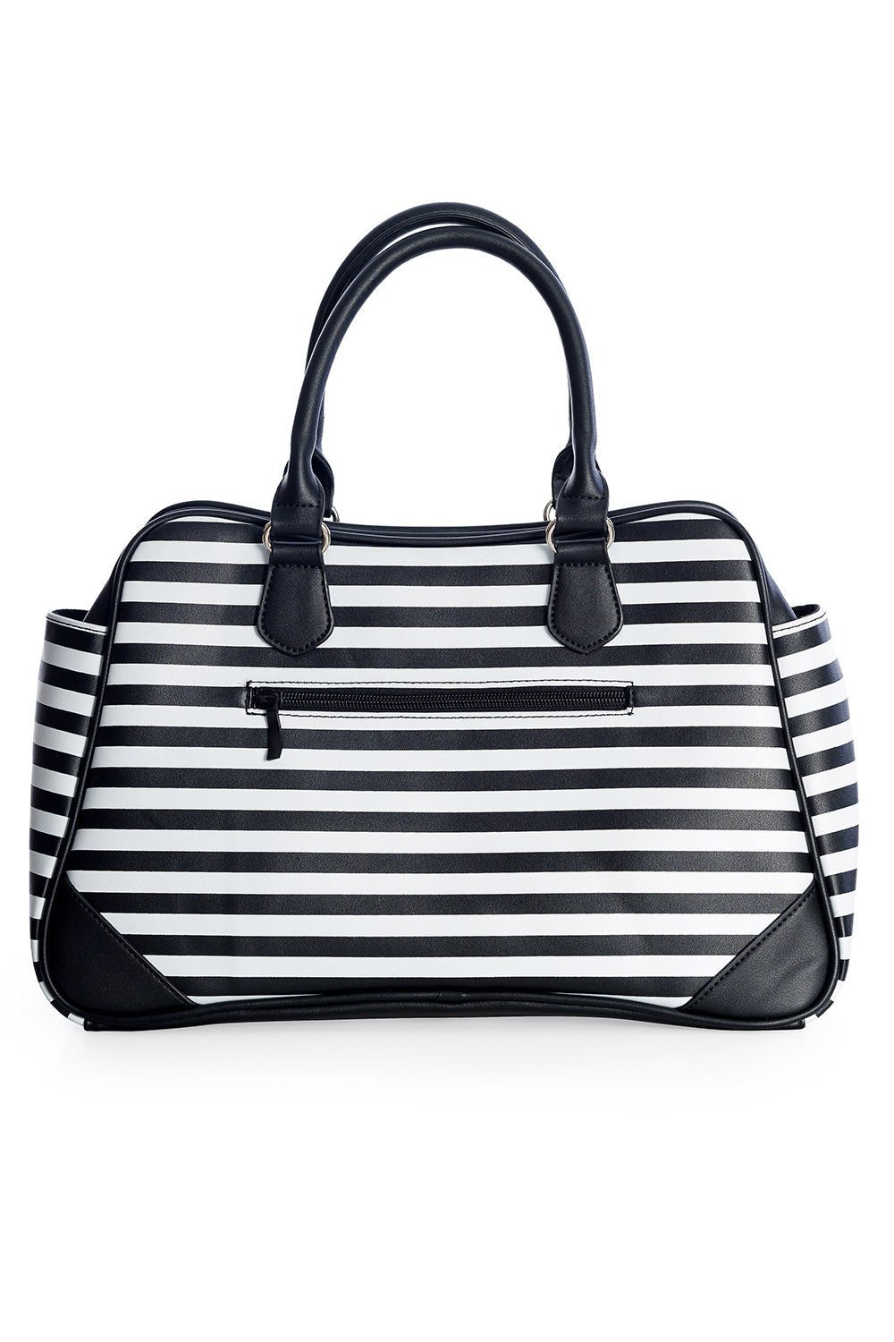 I'm Creepy Striped Bag [BLACK/WHITE] - bags & wallets - VampireFreaks - Banned Apparel / Lost Queen