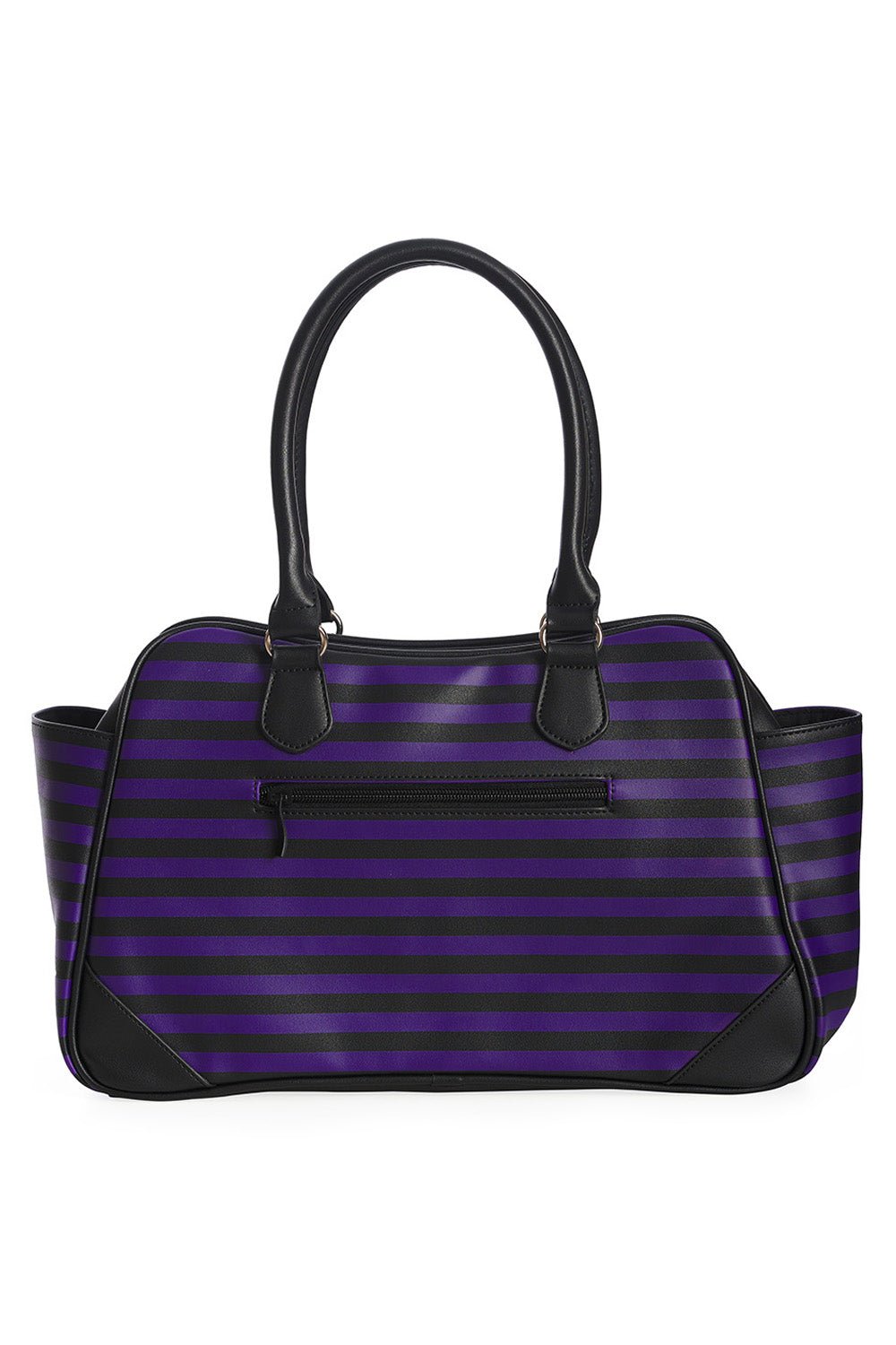 I'm Creepy Striped Bag [Purple/Black] - bags & wallets - VampireFreaks - Banned Apparel / Lost Queen