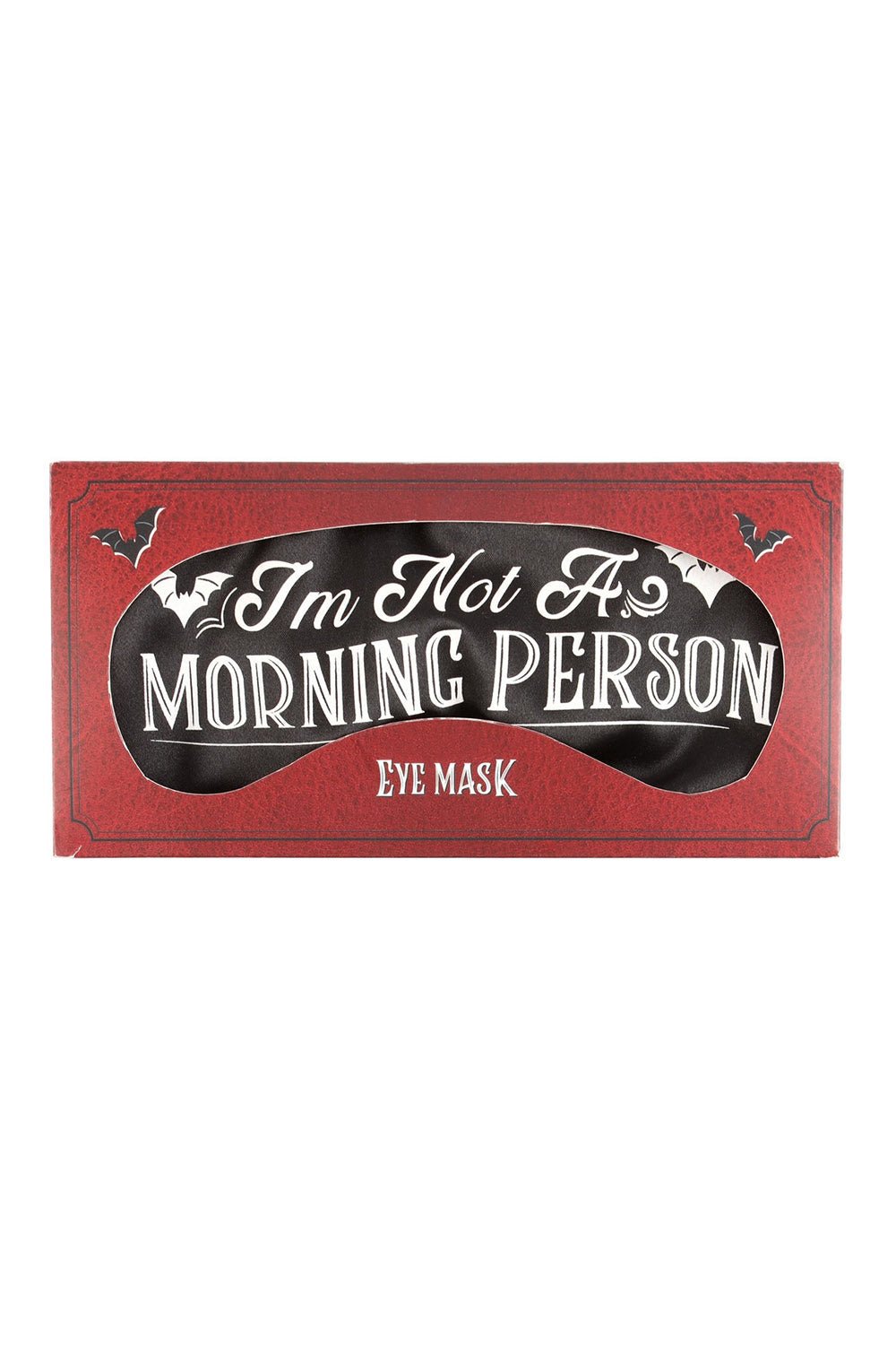 I'm Not A Morning Person Satin Sleep Mask - mens sleepwear - VampireFreaks - Something Different