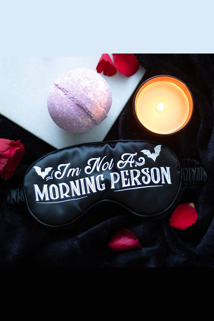 I'm Not A Morning Person Satin Sleep Mask - mens sleepwear - VampireFreaks - Something Different