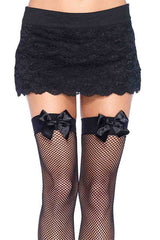 I'm Your Goth Gift Fishnet Thigh Highs [BLACK] - socks & stockings - VampireFreaks - Leg Avenue