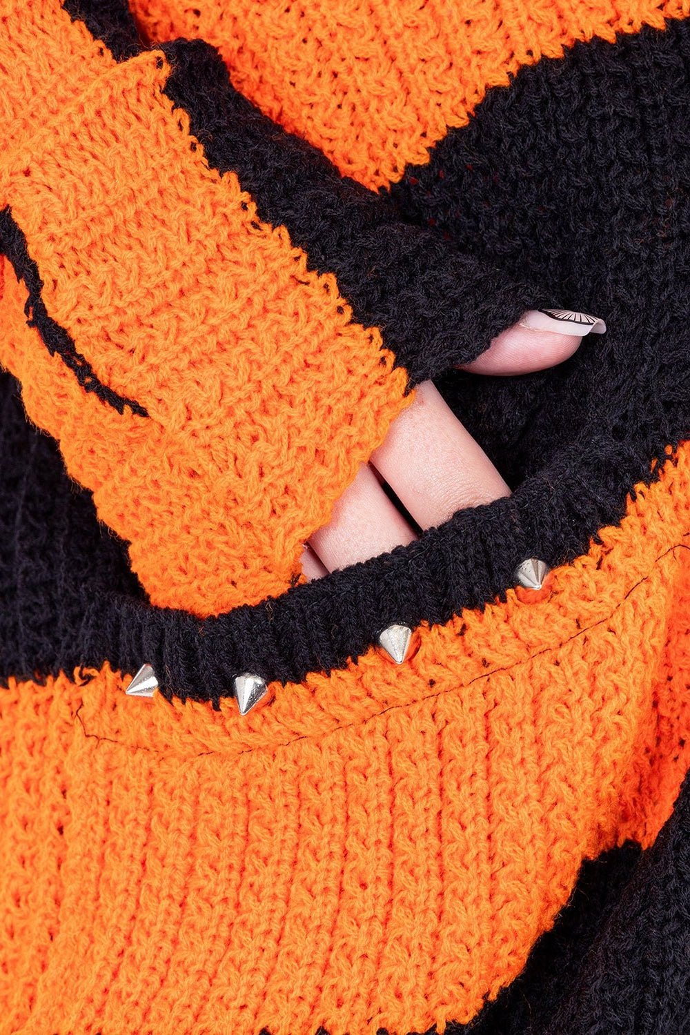 In A Daze Cardigan [BLACK/ORANGE]