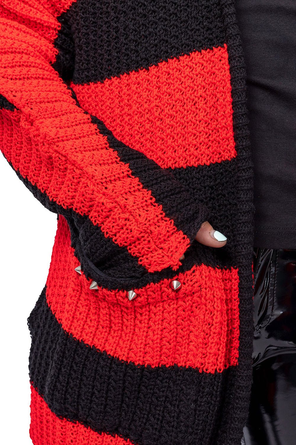 In A Daze Cardigan [BLACK/RED]