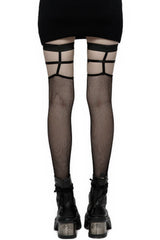 In Grieving Fishnet Garter Stockings - socks & stockings - VampireFreaks - Punk Rave