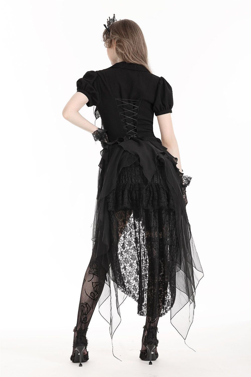 In Mourning Gothic Bustle Skirt - skirts - VampireFreaks - Dark In Love