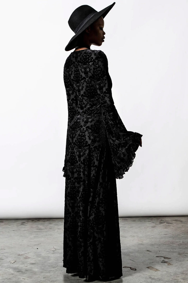 Inferno Velvet Duster - womens outerwear - VampireFreaks - Killstar