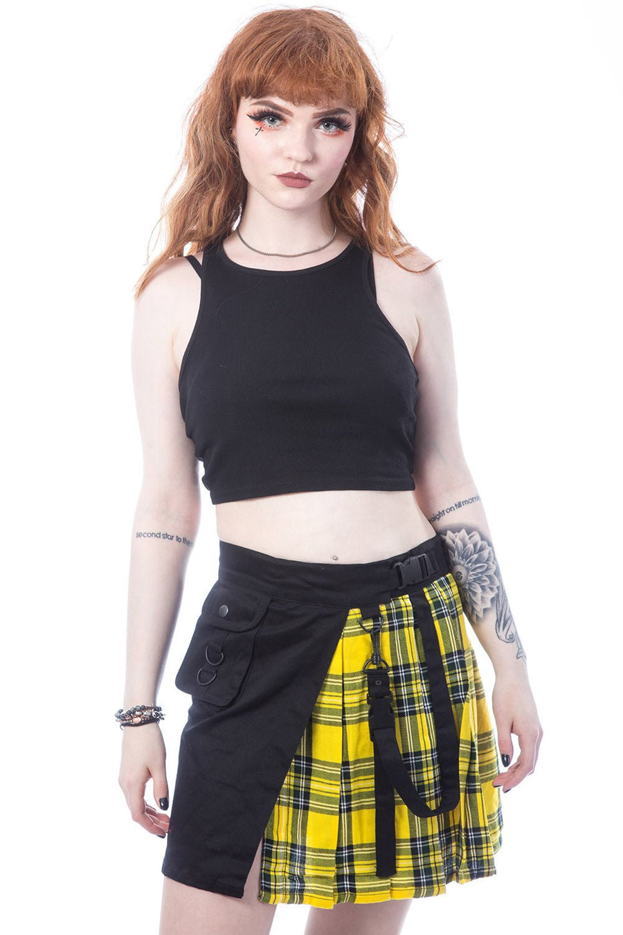 Infinity Skirt [Yellow Plaid]