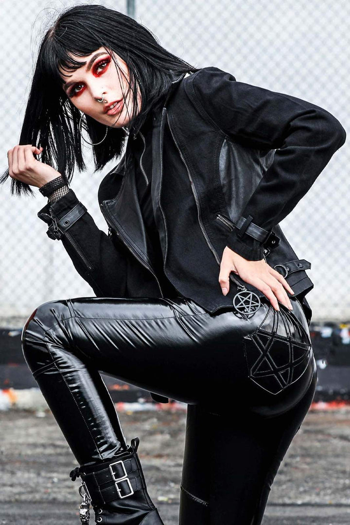 Interstate Biker Jacket - womens outerwear - VampireFreaks - Killstar