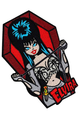 Elvira Coffin Spiders Patch