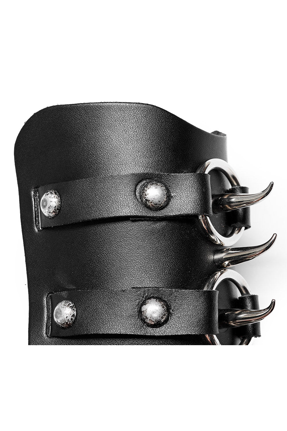 Ironhead Leather Cuff Bracelet - bracelets - VampireFreaks - Punk Rave