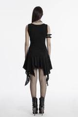 womens black goth dress by punk rave
