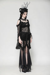 mesh witchy hem skirt by dark in love