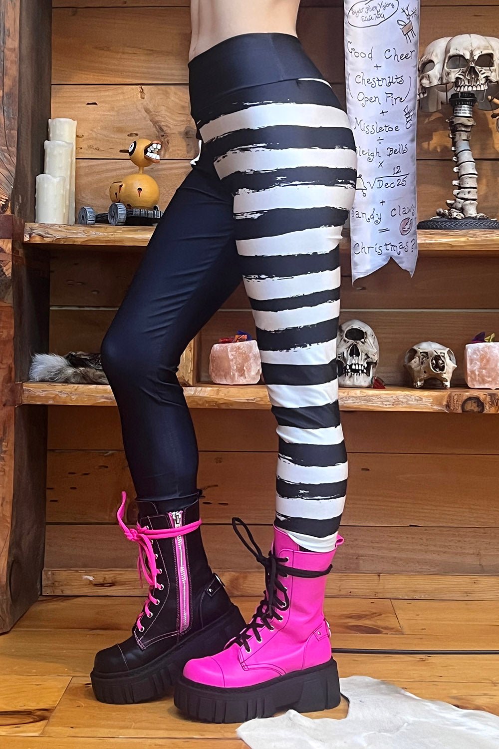 It's Showtime Striped Leggings - womens bottoms - VampireFreaks - VampireFreaks