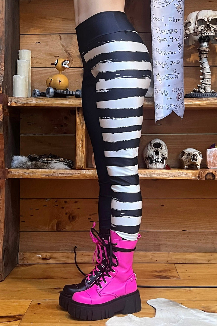 It's Showtime Striped Leggings - womens bottoms - VampireFreaks - VampireFreaks