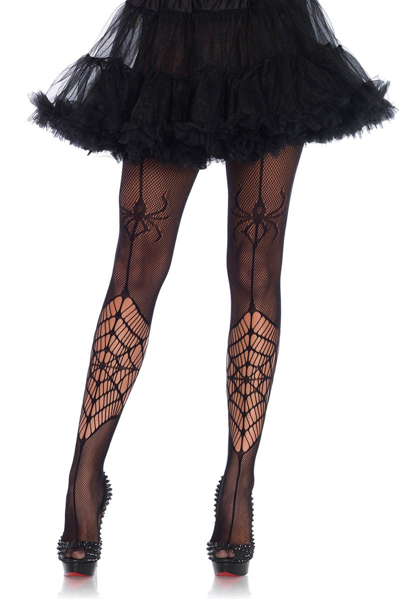 Itsy Bitsy Spider Tights - socks & stockings - VampireFreaks - Leg Avenue