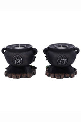 Ivy Cauldron Witches Candle Holders - housewares - VampireFreaks - Nemesis Now