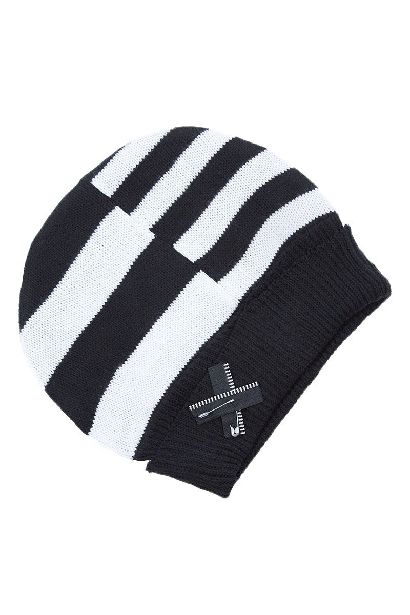 Jack Hat [BLACK/WHITE] - hats & scarves & headwear - VampireFreaks - Poizen Industries