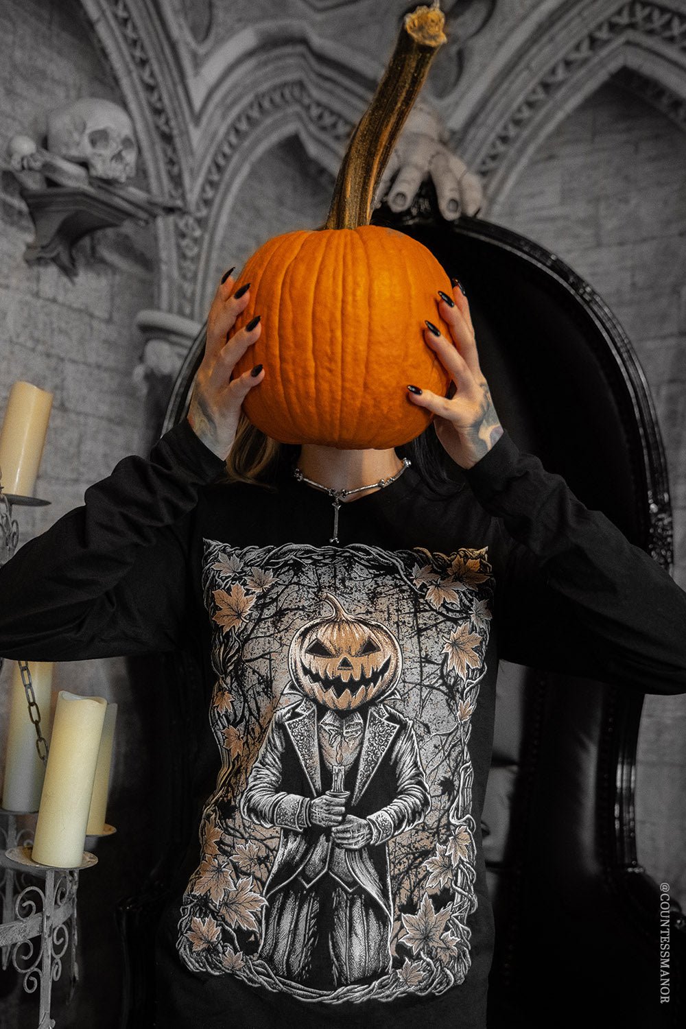 Jack - O - Lantern Gentleman T-shirt - graphic t-shirt - VampireFreaks - VampireFreaks