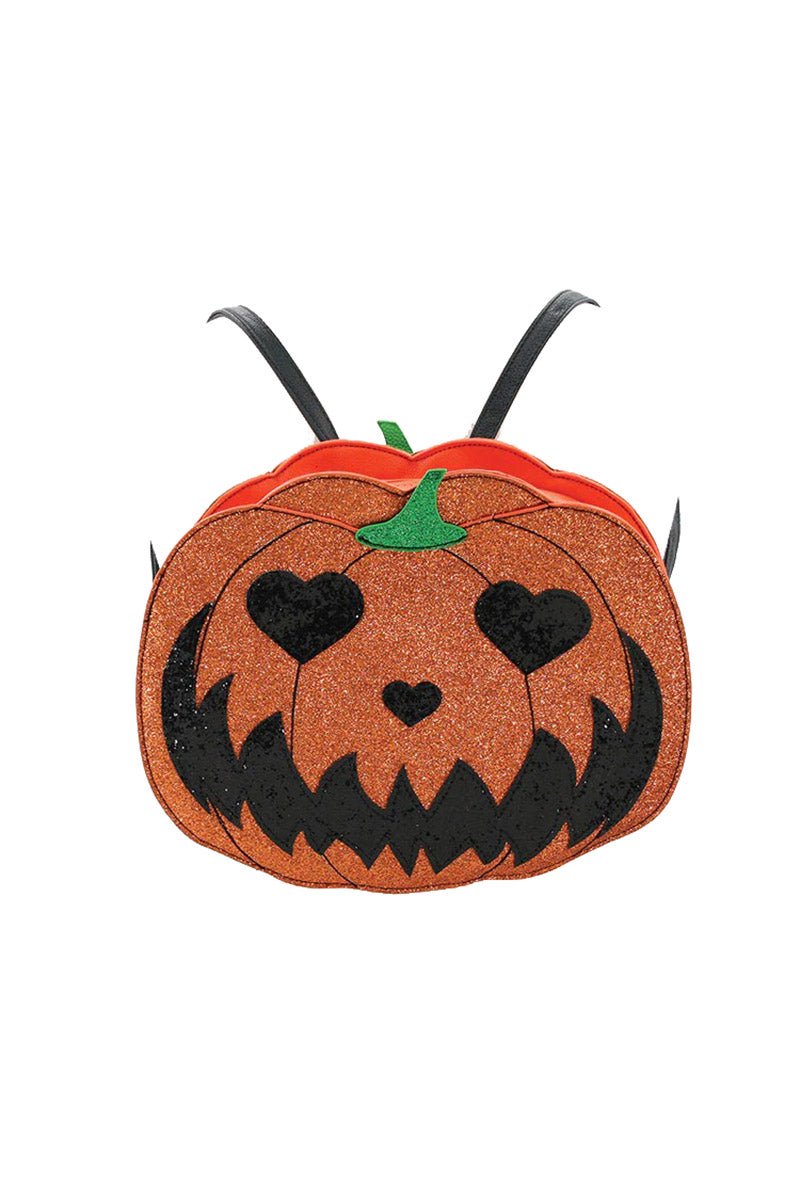 Jack - O - Lantern Glitter Backpack - bags & wallets - VampireFreaks - Comeco Inc