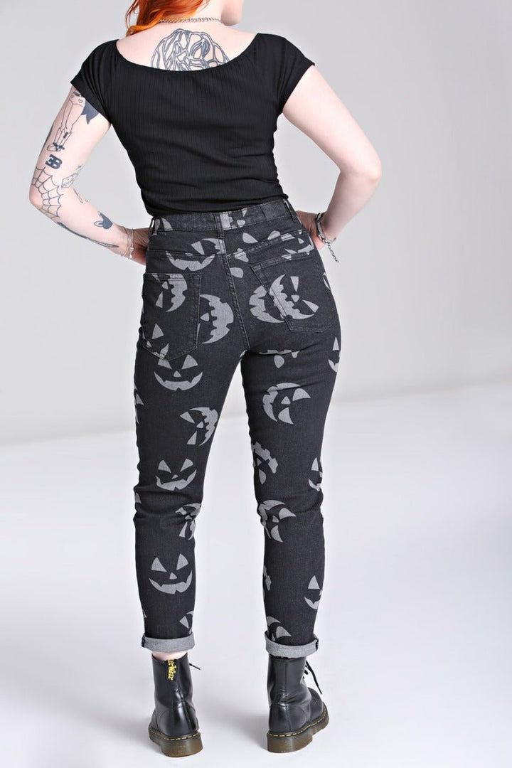 Jack - O - Lantern Jeans - womens bottoms - VampireFreaks - Hell Bunny