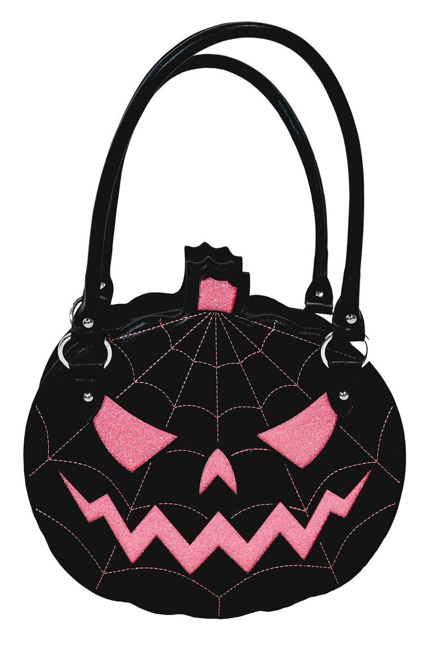 pastel goth pumpkin purse