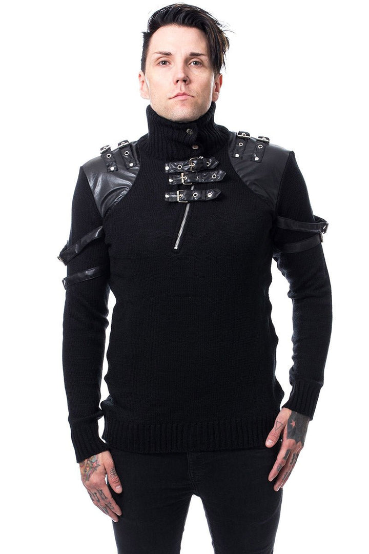 Jacob Sweater Top - mens outerwear - VampireFreaks - Poizen Industries