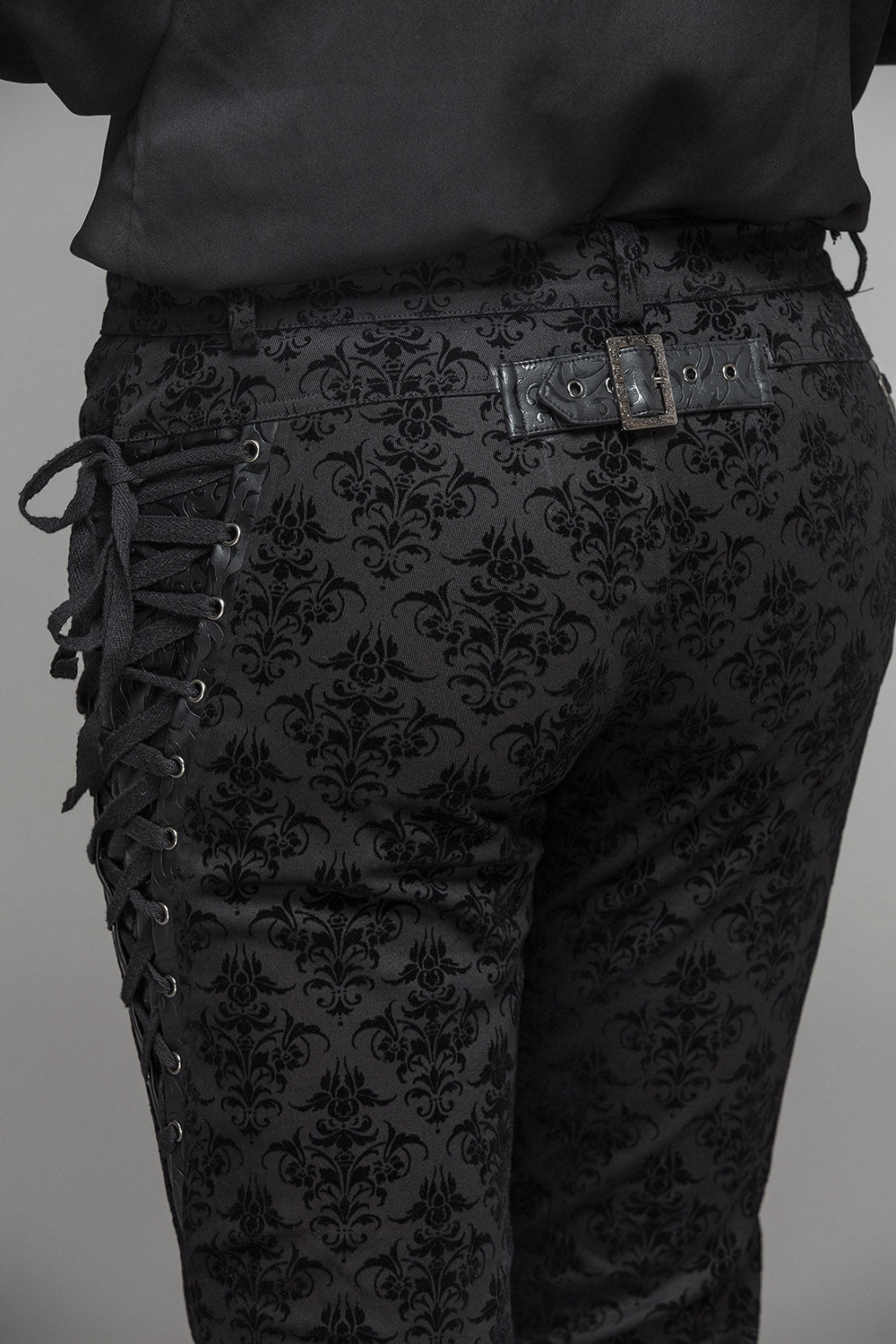Dark Shadows Lace-Up Pants