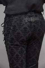 Dark Shadows Lace-Up Pants