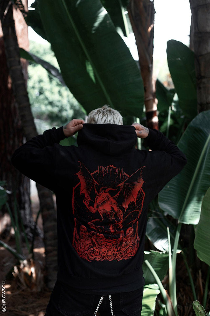 Jersey Devil Hoodie [Zipper or Pullover] - mens outerwear - VampireFreaks - VampireFreaks