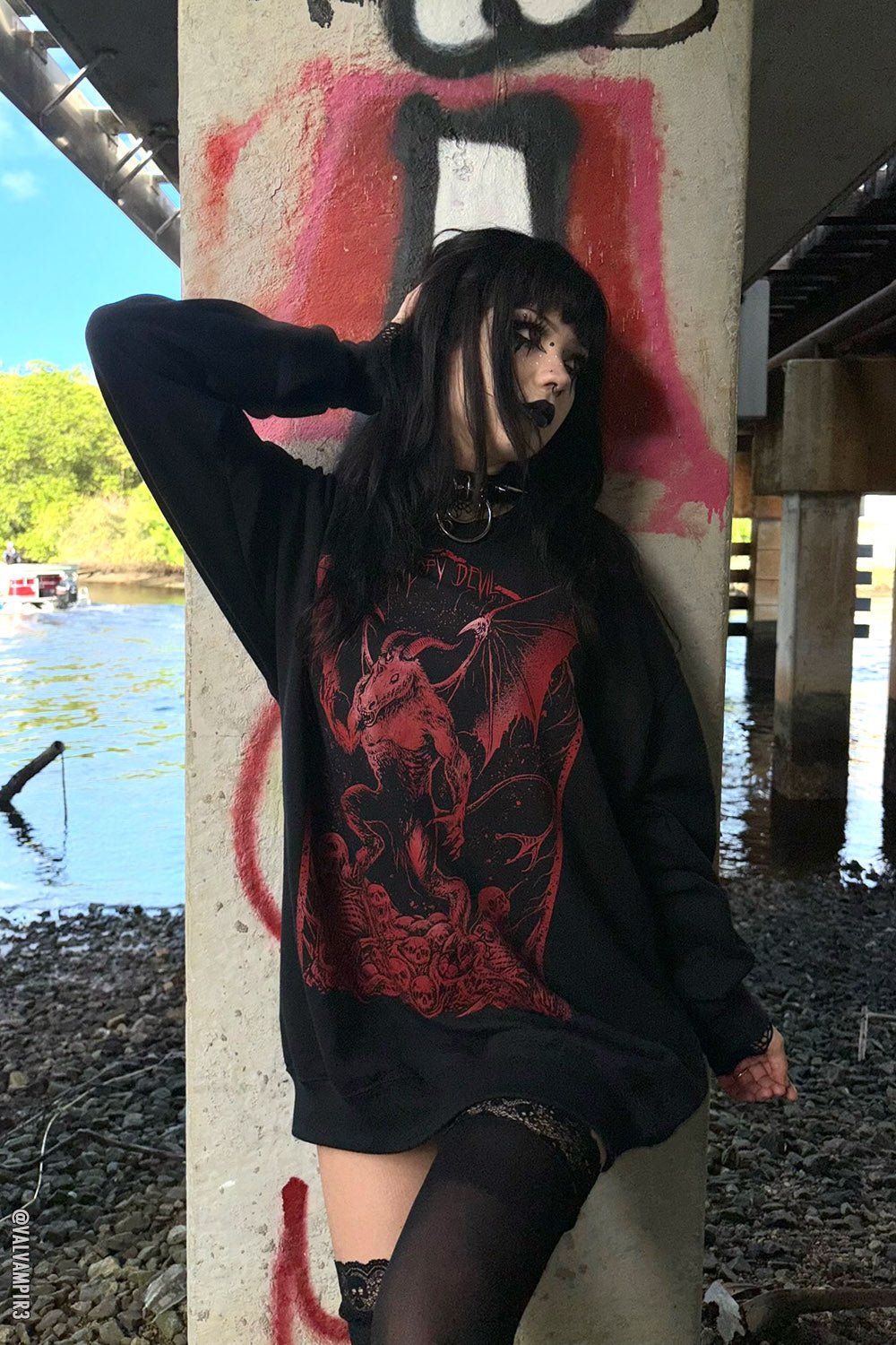 Jersey Devil Sweatshirt - mens outerwear - VampireFreaks - VampireFreaks