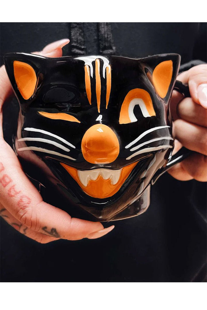 Jinx Halloween Black Cat Mug - housewares - VampireFreaks - Sourpuss