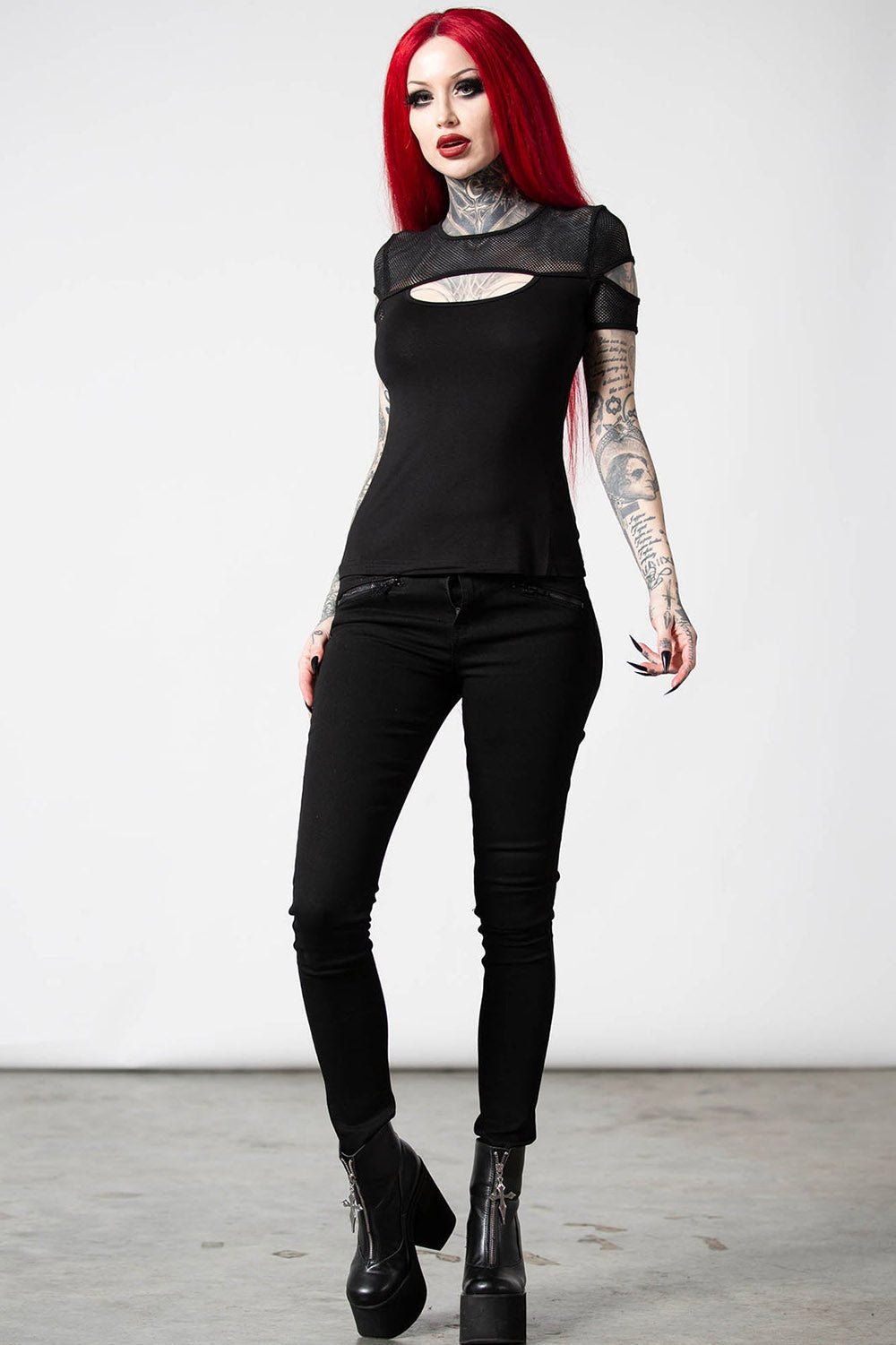 Jovie Top - womens tops - VampireFreaks - Killstar