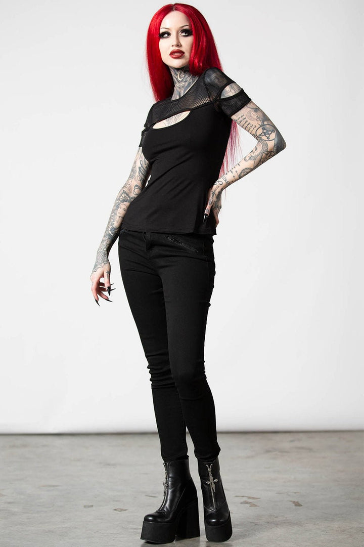 Jovie Top - womens tops - VampireFreaks - Killstar