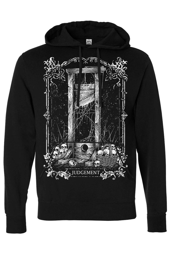 Judgement Guillotine Tarot Card Hoodie - mens outerwear - VampireFreaks - VampireFreaks