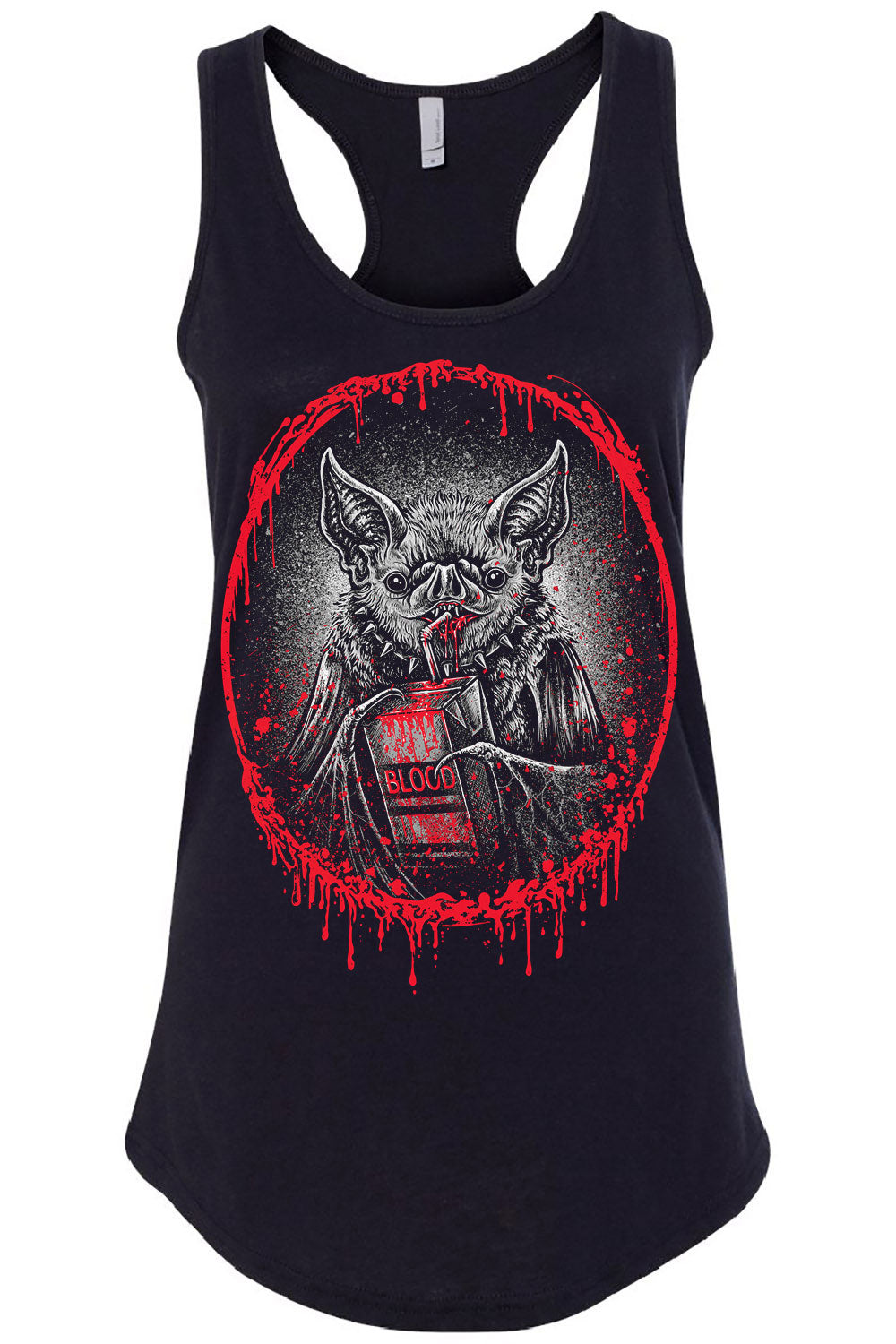 blood drip emo tank top