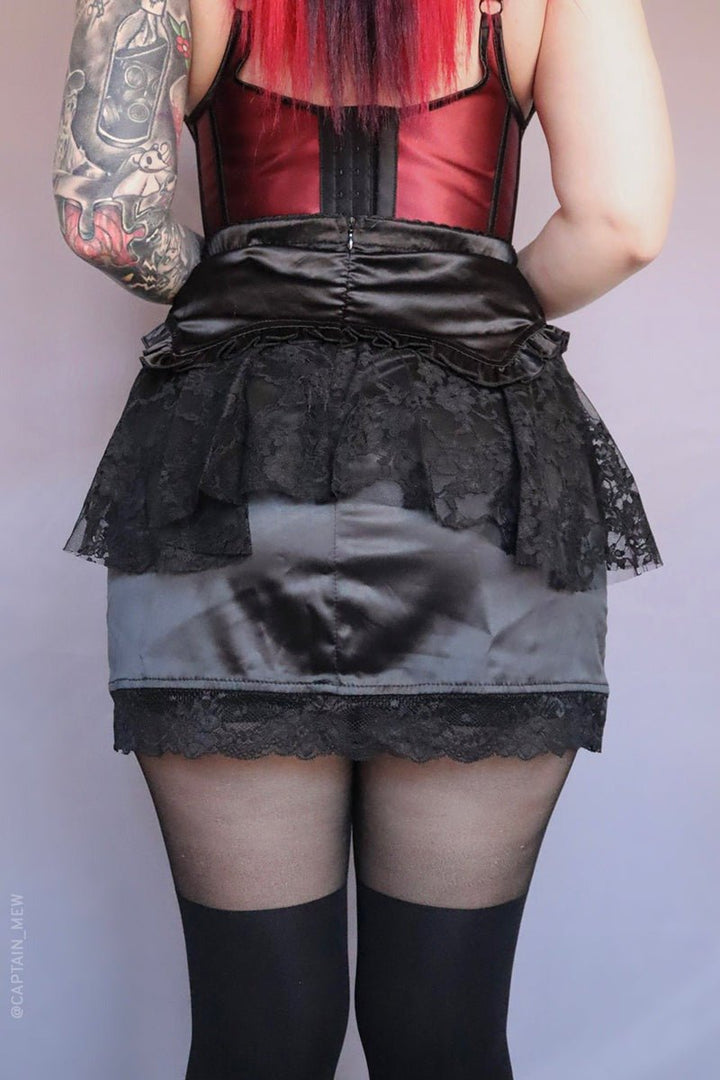 Juliet Mini Slip Skirt - skirts - VampireFreaks - Forest Ink