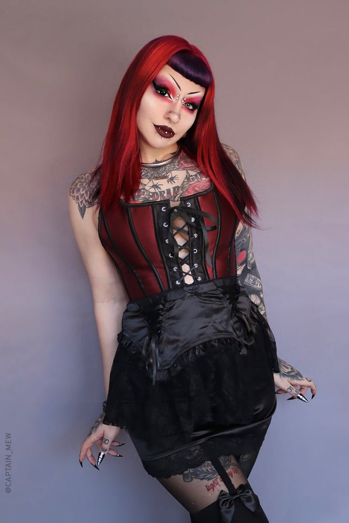 Juliet Mini Slip Skirt - skirts - VampireFreaks - Forest Ink