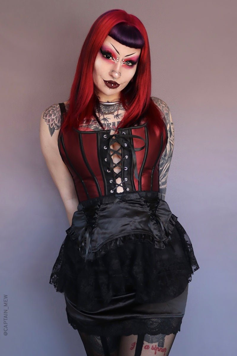 Juliet Mini Slip Skirt - skirts - VampireFreaks - Forest Ink