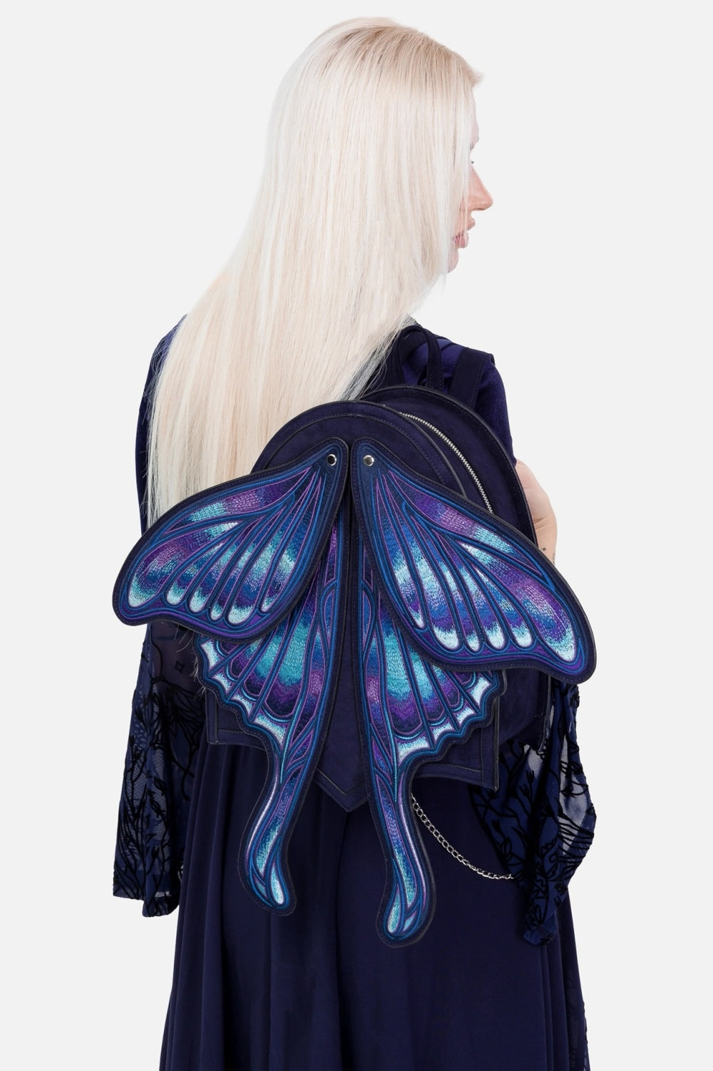 embroidered butterfly wings 3d backpack