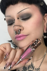 kawaii pastel pink lipgloss by mermaid salon