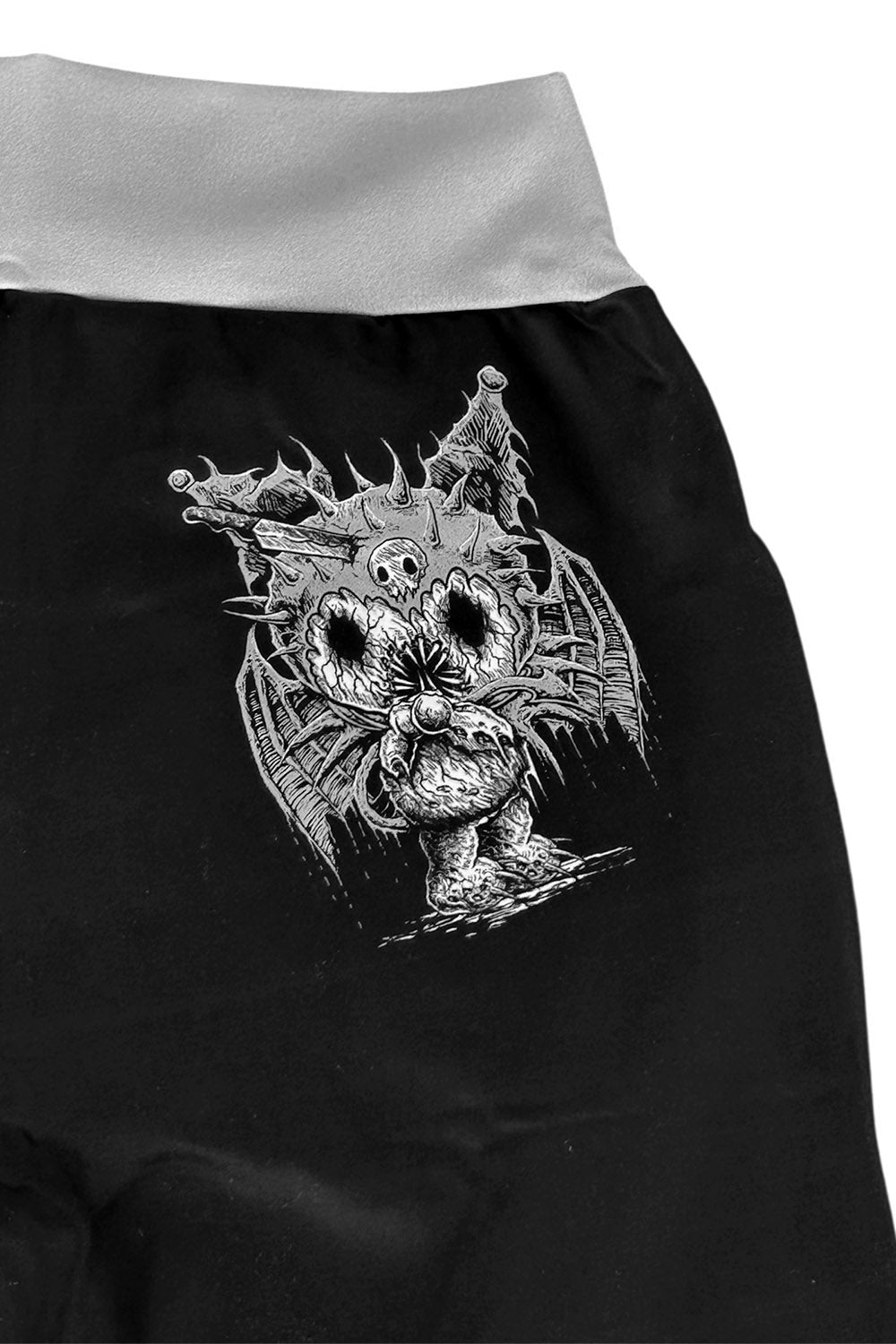 womence scene bunny black and grey striped flared pants