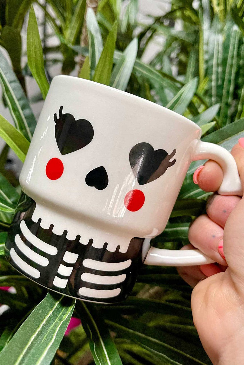 kawaii goth coffee cup